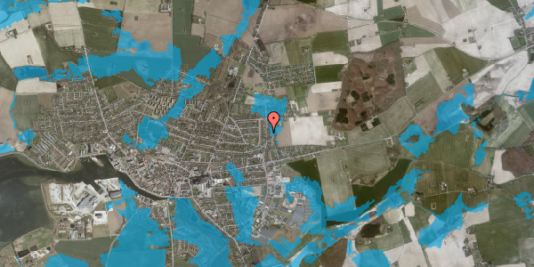 Oversvømmelsesrisiko fra vandløb på Skolevej 42, 4900 Nakskov