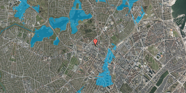 Oversvømmelsesrisiko fra vandløb på Dortheavej 4, st. , 2400 København NV