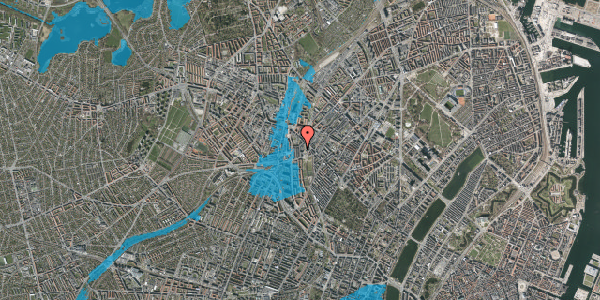Oversvømmelsesrisiko fra vandløb på Esromgade 15, kl. 2017, 2200 København N