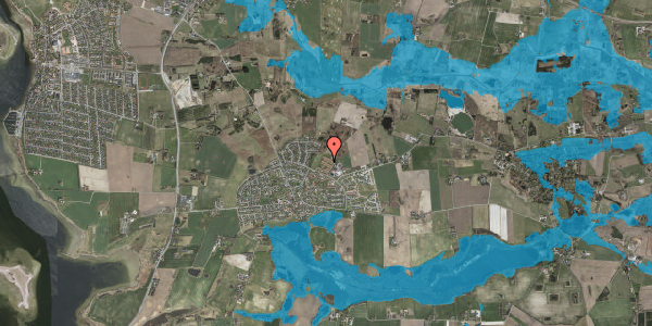 Oversvømmelsesrisiko fra vandløb på Hybenvej 8, 4000 Roskilde