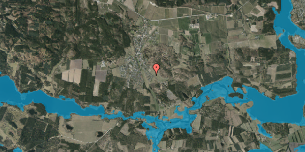 Oversvømmelsesrisiko fra vandløb på Hedevej 25, 8680 Ry