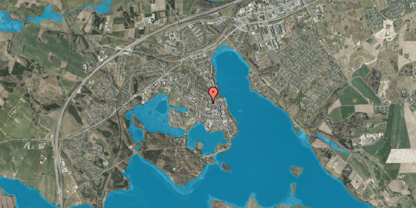 Oversvømmelsesrisiko fra vandløb på Vesterskovvej 4A, st. 2, 8660 Skanderborg