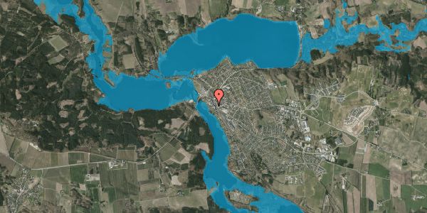 Oversvømmelsesrisiko fra vandløb på Klostervej 28A, 8680 Ry