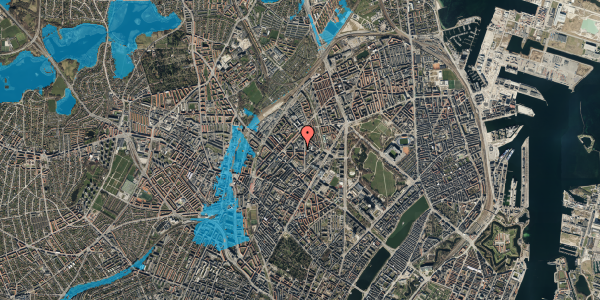 Oversvømmelsesrisiko fra vandløb på Sigurdsgade 29, 1. 3, 2200 København N