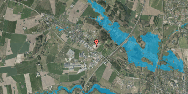 Oversvømmelsesrisiko fra vandløb på Havemarken 102, 8700 Horsens