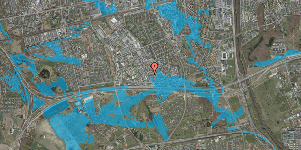 Oversvømmelsesrisiko fra vandløb på Dalager 3, 2605 Brøndby