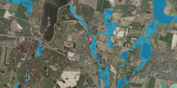 Oversvømmelsesrisiko fra vandløb på Gevninge Bygade 48B, 4000 Roskilde