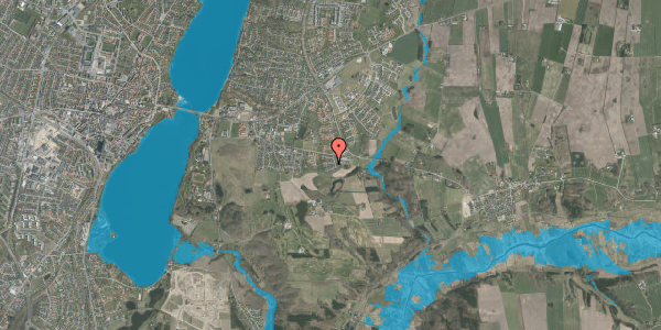 Oversvømmelsesrisiko fra vandløb på Spangsbjerg Park 38, 8800 Viborg