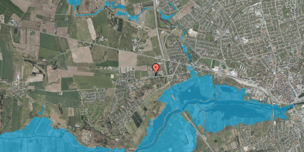 Oversvømmelsesrisiko fra vandløb på Elrovej 15, 8920 Randers NV
