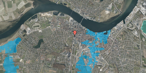 Oversvømmelsesrisiko fra vandløb på Hasserisgade 8, 1. 4, 9000 Aalborg