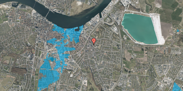 Oversvømmelsesrisiko fra vandløb på Hadsundvej 33A, 9000 Aalborg