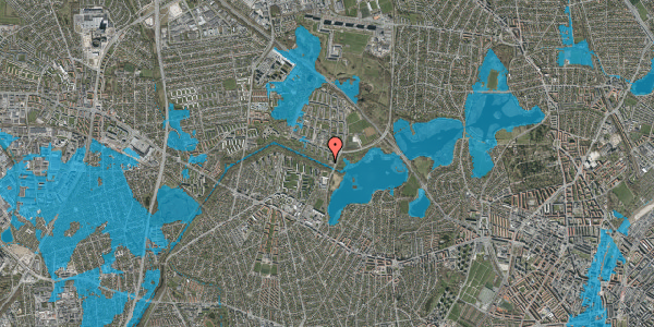 Oversvømmelsesrisiko fra vandløb på Hf. Husumhave 231, 2700 Brønshøj