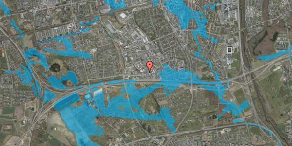 Oversvømmelsesrisiko fra vandløb på Abildager 26, 2605 Brøndby