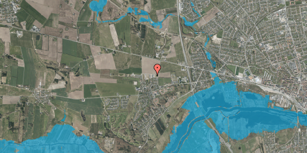 Oversvømmelsesrisiko fra vandløb på Kobbervej 10, 8920 Randers NV