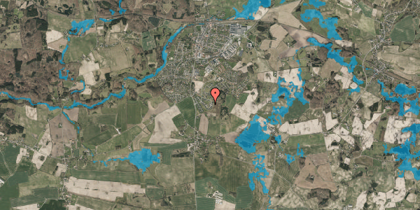 Oversvømmelsesrisiko fra vandløb på Solbakken 18, 5560 Aarup