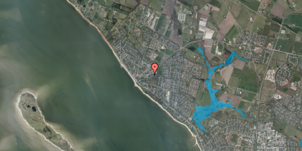 Oversvømmelsesrisiko fra vandløb på Plantagevej 37, 6710 Esbjerg V