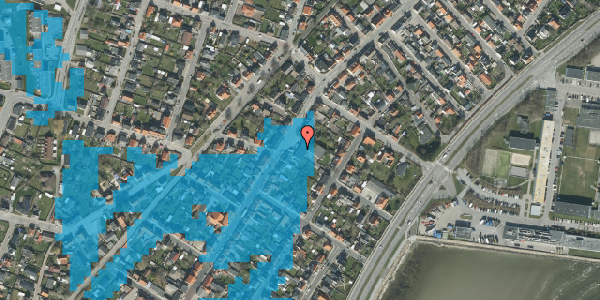 Oversvømmelsesrisiko fra vandløb på Søndergade 87, 9900 Frederikshavn