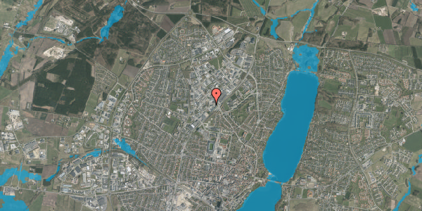 Oversvømmelsesrisiko fra vandløb på Vævervej 14, 8800 Viborg