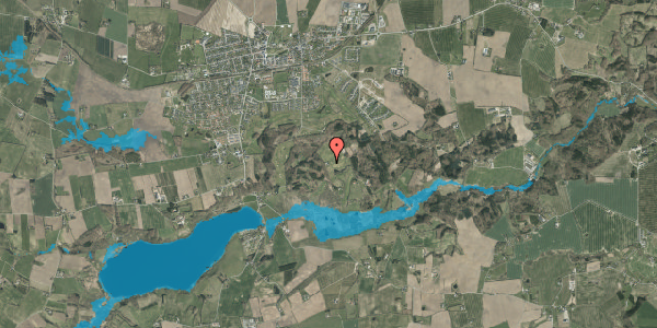 Oversvømmelsesrisiko fra vandløb på Skovgade 27C, 7300 Jelling