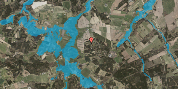 Oversvømmelsesrisiko fra vandløb på Kraghøjvej 131, 8560 Kolind