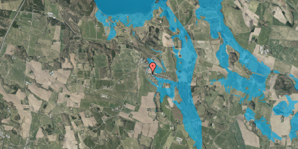 Oversvømmelsesrisiko fra vandløb på Præstehaven 13, 8660 Skanderborg