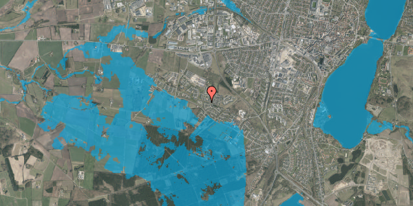 Oversvømmelsesrisiko fra vandløb på Liseborg Mark 19, 8800 Viborg