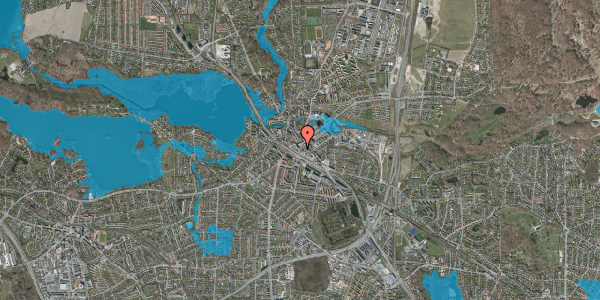 Oversvømmelsesrisiko fra vandløb på Lyngby Torv 11, 2800 Kongens Lyngby