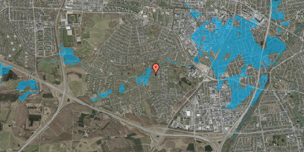 Oversvømmelsesrisiko fra vandløb på Vængedalen 726, 2600 Glostrup