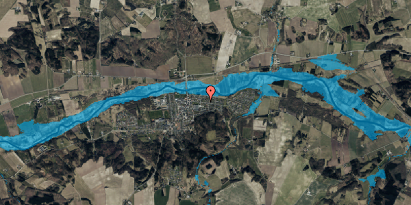 Oversvømmelsesrisiko fra vandløb på Østergade 39, 8860 Ulstrup