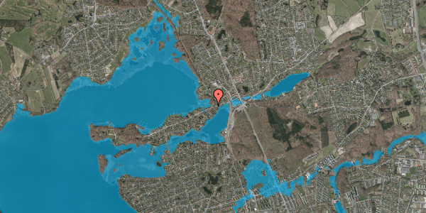 Oversvømmelsesrisiko fra vandløb på Dronninggårds Alle 26A, 1. 5, 2840 Holte