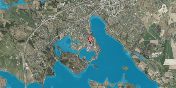 Oversvømmelsesrisiko fra vandløb på Sygehusvej 1, st. 14, 8660 Skanderborg