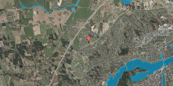 Oversvømmelsesrisiko fra vandløb på Buskelundengen 58, 8600 Silkeborg