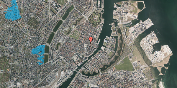 Oversvømmelsesrisiko fra vandløb på Store Strandstræde 9, 1. , 1255 København K
