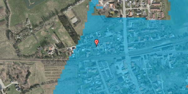 Oversvømmelsesrisiko fra vandløb på Florvej 10A, 4440 Mørkøv