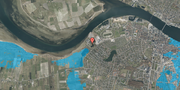 Oversvømmelsesrisiko fra vandløb på Mølholmsvej 30, 9000 Aalborg