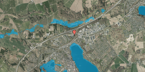 Oversvømmelsesrisiko fra vandløb på Prins Christians Vænge 149, 8660 Skanderborg