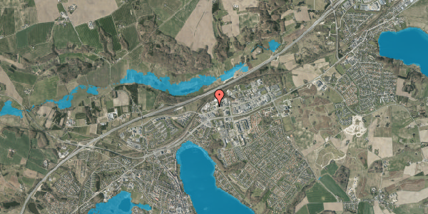 Oversvømmelsesrisiko fra vandløb på Danmarksvej 11D, 8660 Skanderborg