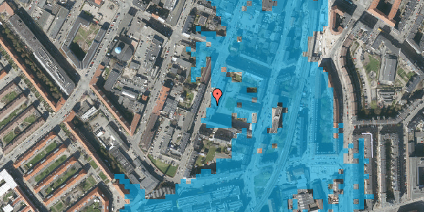 Oversvømmelsesrisiko fra vandløb på Svanevej 19, 4. 516, 2400 København NV