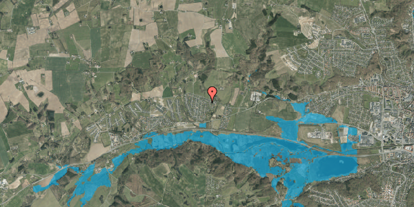 Oversvømmelsesrisiko fra vandløb på Silkehalevej 20, 7100 Vejle