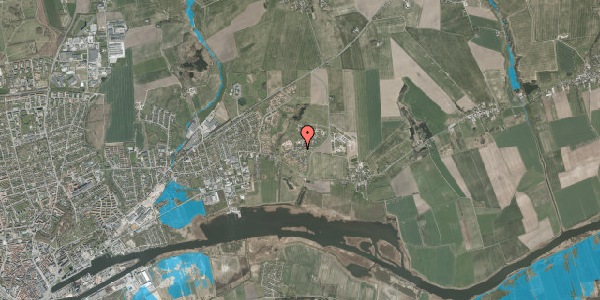 Oversvømmelsesrisiko fra vandløb på Gyldenrisdalen 4, 8930 Randers NØ