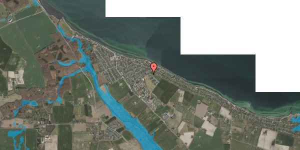 Oversvømmelsesrisiko fra vandløb på Strandmældevej 29, 4600 Køge