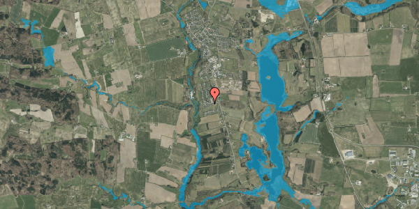 Oversvømmelsesrisiko fra vandløb på Elkærholmparken 34, 6040 Egtved