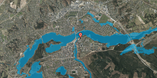 Oversvømmelsesrisiko fra vandløb på Papirfabrikken 52, 3. 2, 8600 Silkeborg