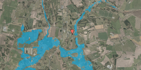Oversvømmelsesrisiko fra vandløb på Kirkevænget 5, 9632 Møldrup
