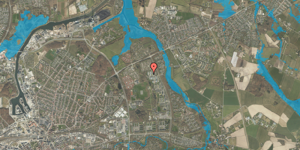 Oversvømmelsesrisiko fra vandløb på Birkeparken 82, 5240 Odense NØ