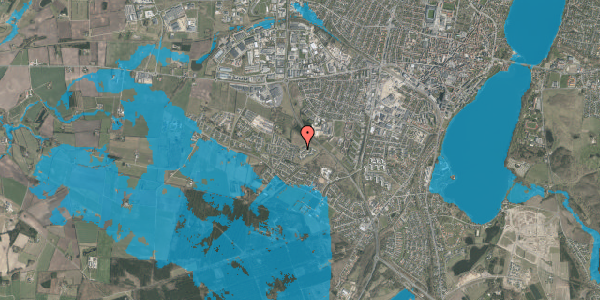 Oversvømmelsesrisiko fra vandløb på Liseborg Bakke 134, 8800 Viborg