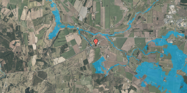 Oversvømmelsesrisiko fra vandløb på Holstebrovej 153A, 8800 Viborg