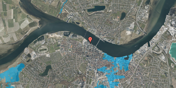 Oversvømmelsesrisiko fra vandløb på Porthusgade 1, 2. 22, 9000 Aalborg