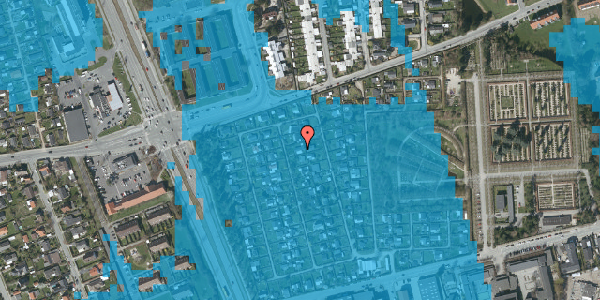 Oversvømmelsesrisiko fra vandløb på Hf. Svarø 62, 2650 Hvidovre
