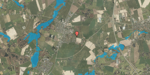 Oversvømmelsesrisiko fra vandløb på Birkelyvej 19, 5792 Årslev